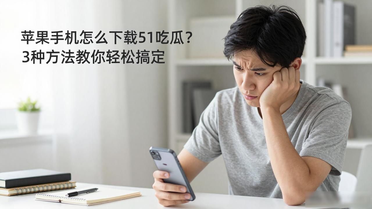 苹果手机怎么下载51吃瓜？3种方法教你轻松搞定